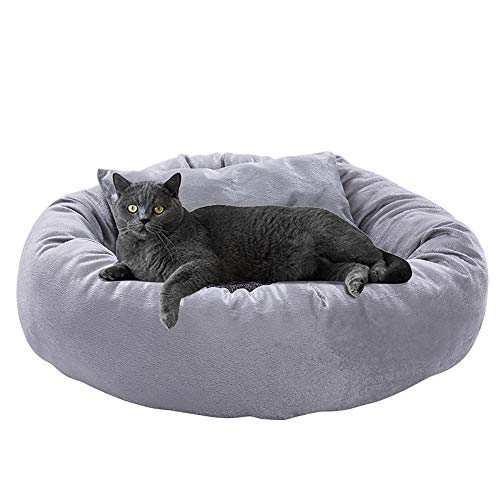 YMZ 45 cm Katzennest für den Winter, warm, Plüsch, Haustierbedarf, kleine und mittelgroße Katzen- und Hundehütte, Haustiernest, rutschfeste Unterseite, maschinenwaschbar von YMZ