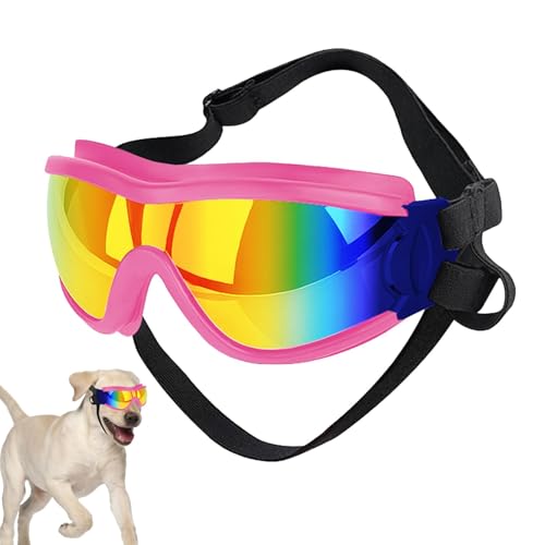 YNPQTDS Haustierbrillen, Hundebrillen für große Hunde - Effektive UV-Schutz-Sonnenbrille für Hunde - Antibeschlag-Hundebekleidung und -zubehör für kleine, mittelgroße und große Hunde von YNPQTDS