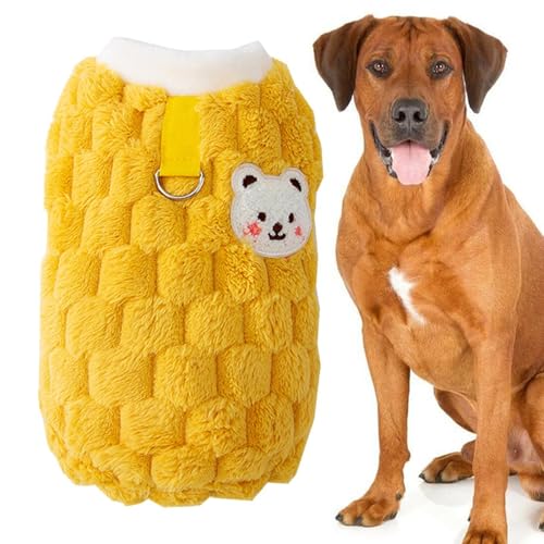 YNPQTDS Hunde-Wintermantel, Hunde-Fleeceweste - Warme Kleidung für Haustiere | Hundeweste aus Korallenfleece, Welpenkleidung, Haustierkostüm, Katzenoutfit für und Winter von YNPQTDS