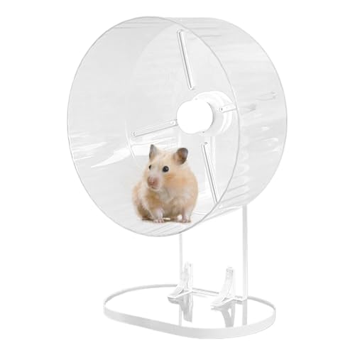 YNPQTDS Silent Hamster Wheel, hamsterrad | Tiere Spinner Rad Toys - Acryl stille Haustiere Übung Spinner Accessoires für Syrien Hamster von YNPQTDS