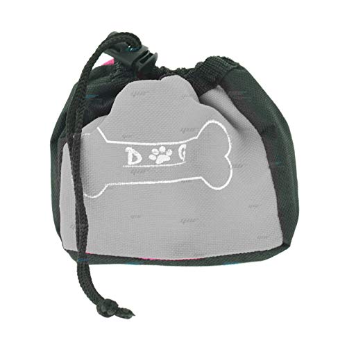 YNR® DG Pet Leckerli-Tasche für Hunde und Welpen, zur Belohnung von Snacks, Aufbewahrungsbox, Spender erhältlich (grau) von YNR