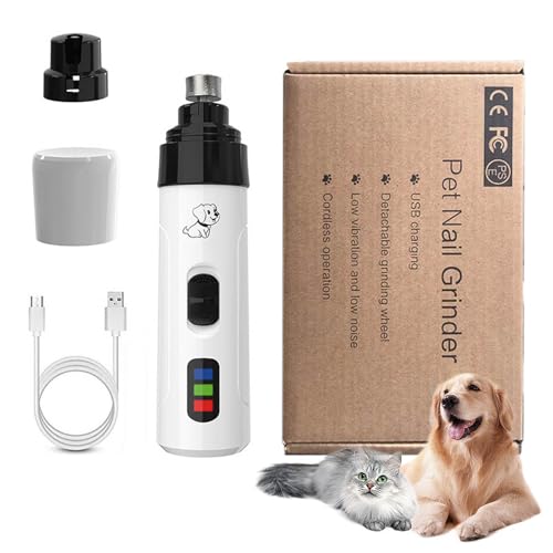 YODAOLI Heusom Silent Groom Pro Nail Grinder, Silent Groom Pro for Dogs, Rechargeable USB Charging Electric Pet Nail Grinder (Standard) von YODAOLI