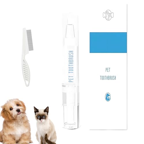 YODAOLI Pet Toothbrush Pen, Pet Dog Teeth Cleaning Pen, Dog Tartar Remover for Teeth, Cat Dog Tooth Whitening & Cleaning, Natural Plant Substance-Pet Teeth Repairing Kit, Dog Tooth Brushing Kit (1PC) von YODAOLI