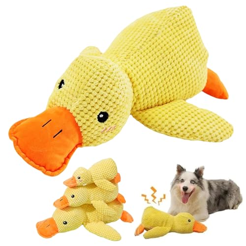 YODAOLI Sherum Calm Duck, Sherum Calming Duck Dog Toy, Grishay Calm Duck Dog Toy, Calming Duck Dog Toy Bright Yellow, Yellow Duck Dog Toy, Emotional Support Duck for Dogs (L) von YODAOLI