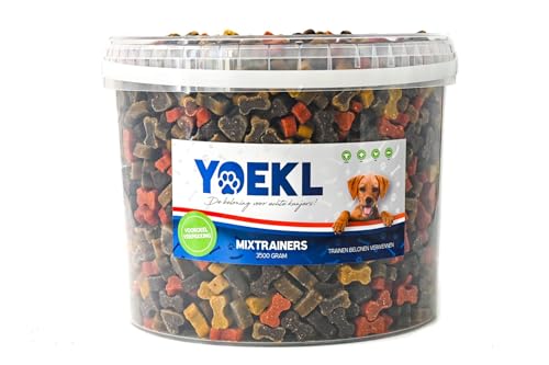 YOEKL Mix Trainers | Hundetrainer | 3,5 kg | Hundesnacks | Hundeleckerlis | Getrocknete Hundesnacks | Hochwertige Kauknochen für Trainingszwecke | Gesunde Belohnung für tägliches Training von YOEKL