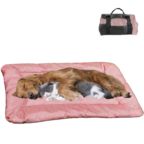 YOFANG Reise-Hundebett-Matte, wasserdicht, Outdoor-Hundebetten für Camping, strapazierfähiges Hundebett, Ripstop-1200D-Nylongewebe, leicht zu reinigen, Haustierbettmatte für Auto, Sofa, Käfig von YOFANG