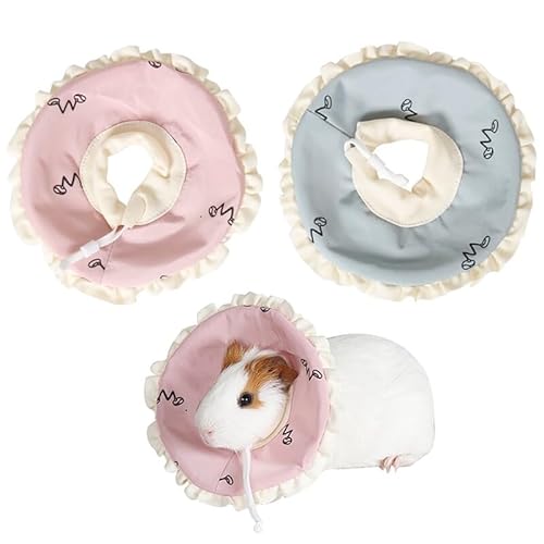 YOFAPA Hamster Recovery Collar Einstellbar - Zwerg Hamster Halskegel Schutz Kleiner Pet -E -Kurs -Zubehör Für Kleine Tier von YOFAPA