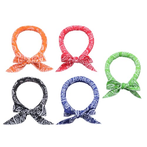 YOGOTEU Kühlhalsband, kühlendes Halsband, Bandanas für den Sommer, Linderung bei Fieber, heiße Jahreszeit, Haustierhalsband, kühles Halsband, 5 x 100 cm von YOGOTEU