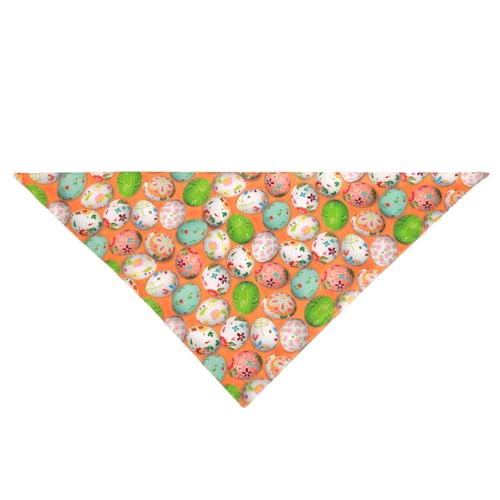 YOGOTEU Party-Schal, Haustier-Halstuch für Katzen, Hunde, Ostertag, Party-Requisiten, Haustier-Halstuch, Dreieck-Handtuch, Festival-Dekoration, Hundehalsband, 70 x 48 cm von YOGOTEU