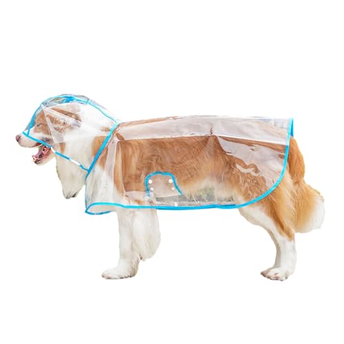 YOGOTEU Regenmantel, Regenmantel für Hunde, wasserdicht, mit Kapuze, Regenponchos, Haustier-Regenmantel mit hellen Farben, Outdoor-Hunde-Regenmantel YOGOTEU Regenmantel, Regenmantel für Hunde, wasserdicht, mit Kapuze, Regenponchos, Haustier-Regenmantel mit hellen Farben, Outdoor-Hunde-Regenmantel von YOGOTEU