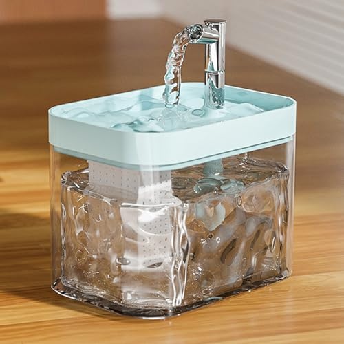 YOHFRFGX Doggocomfy Pet Water Fountain, 2024 New Automatic Circulating Water Fountain for Pets, Cats and Dogs Water Dispenser, Automatic Pet Water Fountain 1000ml Capacity (Blue) von YOHFRFGX