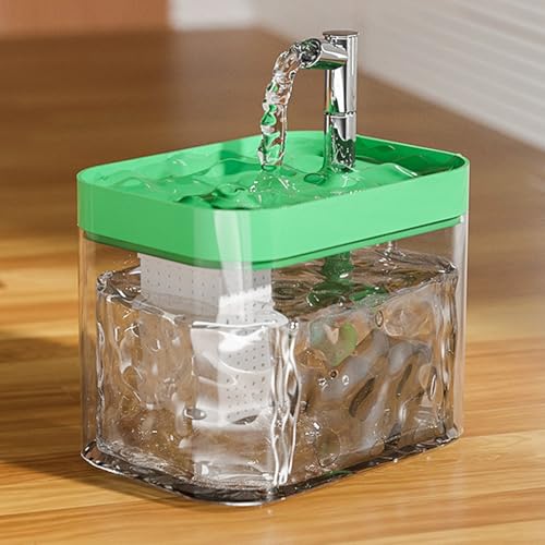 YOHFRFGX Doggocomfy Pet Water Fountain, 2024 New Automatic Circulating Water Fountain for Pets, Cats and Dogs Water Dispenser, Automatic Pet Water Fountain 1000ml Capacity (Green) von YOHFRFGX