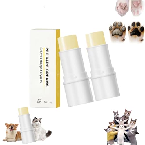 YOHFRFGX Njula Paw Care Stick, Paw Ointment Stick, Njula Paw Care Balm, Pet Care Cream Njula Paw, Moisturizer for Dry Paw Pads, Cuddlesmeow Pet Care Creams for Dry Skin (2pcs) von YOHFRFGX