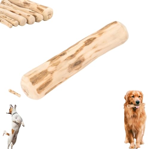 YOMACY Hundekaustab aus Holz, Kaffee-Holz, Kaustab, Kaustab, Welpen-Kaustäbchen, 100 % natürliches Spielzeug, sichere Zahnreinigung und Stressabbau, Bio-Spielzeug, geeignet für Hunde (M-21 x 3,5–3,7 von YOMACY