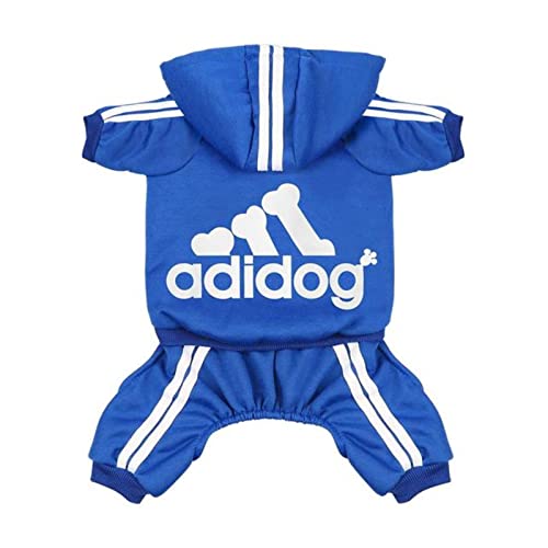 Hundekleidung, Frühlings-Hunde-Kapuzenpullover, niedlich, kleine Hunde, Chihuahua, Mops, Yorkshire, Welpen, Katzenkleidung, Blau, Größe XXL 6–8 kg von YOND