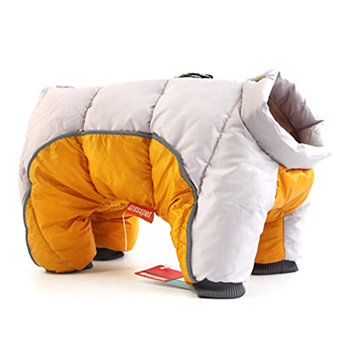 YONY Winter Haustier Hund Kleidung Für kleine Hunde Warm Reflektierende Mohn Kleidung Französisch Bulldog Kostüm Medium Mantel für Chihuahua Hundejacke-Grau, XXL von YONY