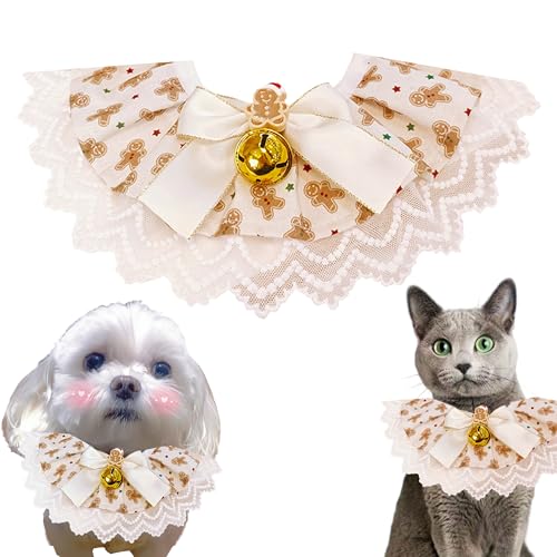 YOOLEETC Haustier Weihnachten Hund Katze Schal | Weihnachten Hund Katze Hals | Weihnachten Hund Katze Halsband | Weihnachten Katze Hund Speichel Handtuch & Haustier Dress-Up Zubehör und von YOOLEETC