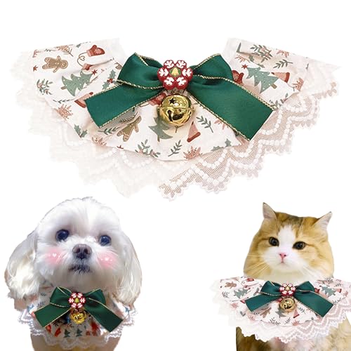 YOOLEETC Haustier Weihnachten Hund Katze Schal | Weihnachten Hund Katze Hals | Weihnachten Hund Katze Halsband | Weihnachten Katze Hund Speichel Handtuch & Haustier Dress-Up Zubehör und von YOOLEETC