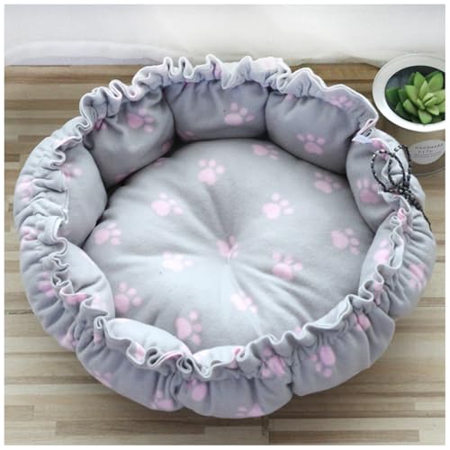 YOUCAI Hundebett Hundekorb Waschbar Hundekörbchen rutschfeste Hundebetten Katzenkorb mit Hohem Rand Weiches Hundesofa für Kleine Hunde Katzen,01,40cm von YOUCAI