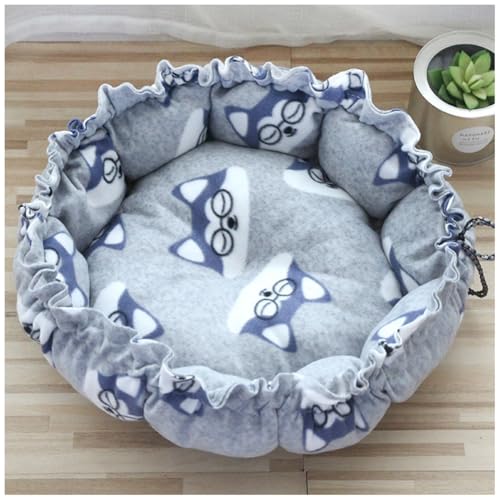 YOUCAI Hundebett Hundekorb Waschbar Hundekörbchen rutschfeste Hundebetten Katzenkorb mit Hohem Rand Weiches Hundesofa für Kleine Hunde Katzen,06,40cm von YOUCAI