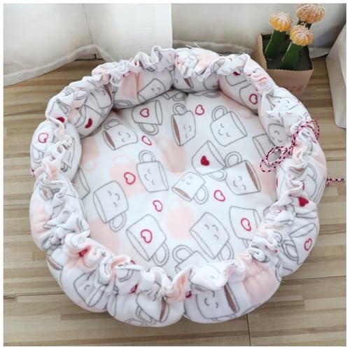 YOUCAI Hundebett Hundekorb Waschbar Hundekörbchen rutschfeste Hundebetten Katzenkorb mit Hohem Rand Weiches Hundesofa für Kleine Hunde Katzen,09,40cm von YOUCAI