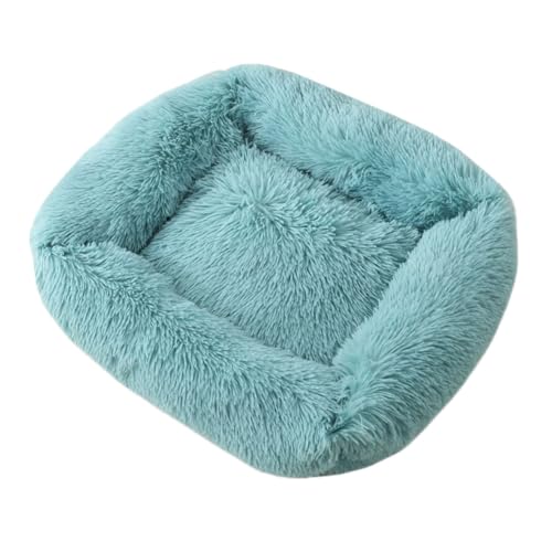 YOUCAI Hundebett | kuschelig Schlafplatz Weiche Langer Plüsch, Hundematte Hundekissen Hundesofa Anti-Angst-Hundebett für große, mittelgroße und kleine Hunde,Grün1,M:66x56x18cm von YOUCAI