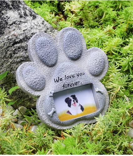 YOUGANG Personalisierbare Haustier-Gedenktafel für Garten, wetterfest, Acryl, Grabmarker für Dackel, Schnauzer usw., Gedenktafel für Haustiere (Stil A) von YOUGANG