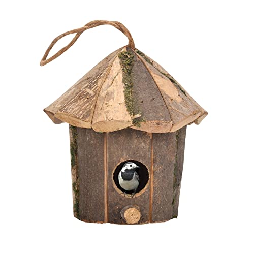 Vogelhäuser für Draußen Holz Vogelhaus Hängend Vogelhaus Garten Holz Vogelhaus für Kleine Vogel Wasserdicht Garten Deko Ornament von YOUGE