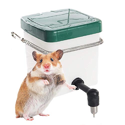 YOUGE 1L/500ML Haustier Wasserzufuhr Automatischer Tintenroller Hängender Trinkbrunnen Für Kleines Haustier Frettchen Hamster Meerschweinchen von YOUGE