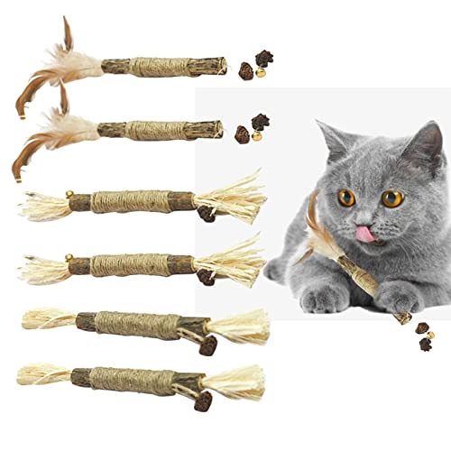 YOUGE Katzenminze Sticks - Kaustäbchen Zähne Molar Kauspielzeug, Interaktives Katzenspielzeug Reinigung Zähne Molar Tools Kätzchen Katze Kauspielzeug, Kätzchen Kauspielzeug für Katze Zähne Reinigung von YOUGE