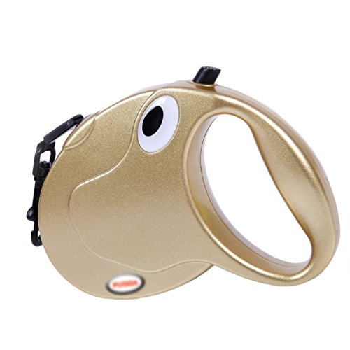 YOUJIA Hundeleinen Für Kleine/Große Hunde Roll Leine 3M Gurt Für Hund (Band Leine Gold,3M) von YOUJIA