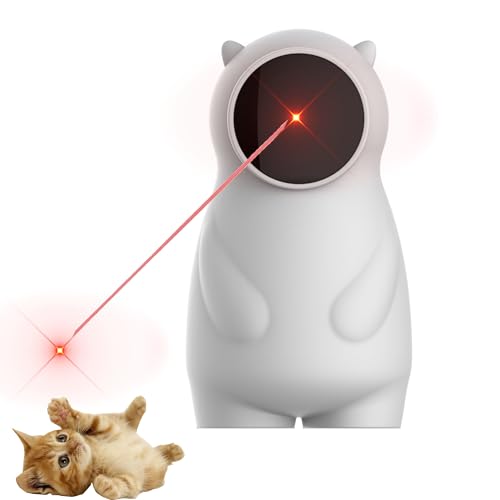 YOUKK Katzenspielzeug, LED-Licht für Katzen, mit echter und wiederaufladbarer Flugbahn, Bewegungsaktivierung, automatisch, interaktives Spielzeug für Indoor-Katzen/Welpen/Hunde von YOUKK