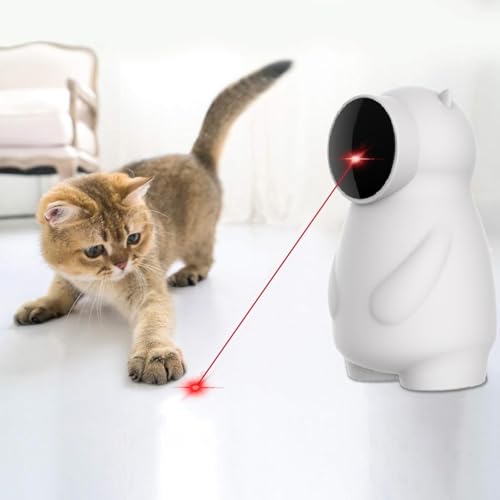 YOUKK Katzenspielzeug, LED-Licht für Katzen, mit echter und wiederaufladbarer Flugbahn, Bewegungsaktivierung, automatisch, interaktives Spielzeug für Indoor-Katzen/Welpen/Hunde von YOUKK