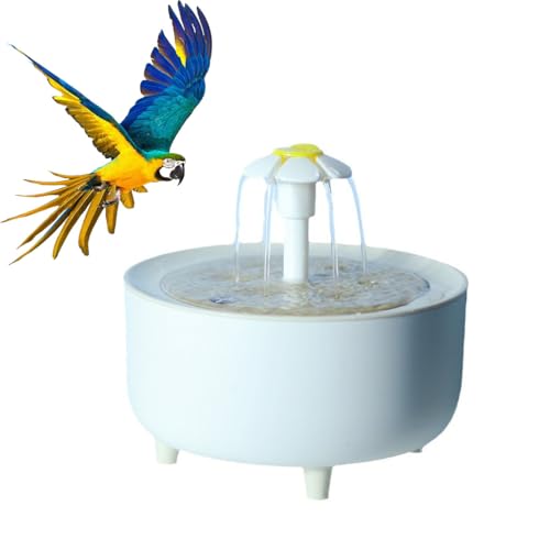 Vogeltränke für Papageien im Innenbereich Hochvolumen Indoor Automatische Papageiendusche Badewanne mit Pumpe Umluftfiltration Automatischer Gefilterter Wasserspender für Sittiche Wellensittiche von YOULJINTFA