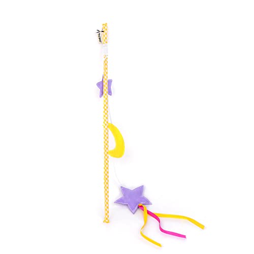 YOUNAFEN Lovely Toy Lovely Cat Wand Katzenspielzeug mit Glocken Langer Zauberstab Katze und Kätzchen Lustiges Spielzeug von YOUNAFEN