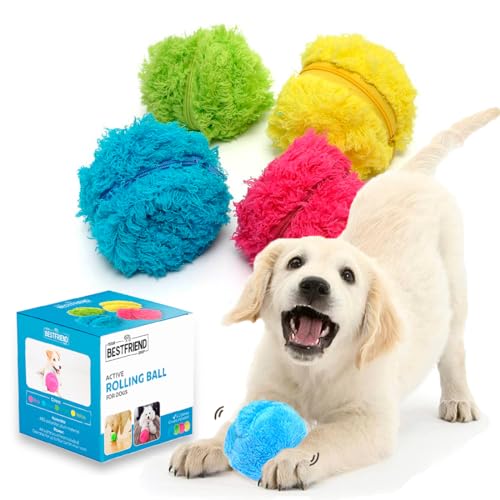 Active Rolling Ball™ Interaktives Hundespielzeug, Intelligent Hundespielzeug Kleine Hunde Beweglicher Hundeball, selbstrollender Ball Hund, ballwurfmaschine Hunde von YOUR BESTFRIEND SHOP