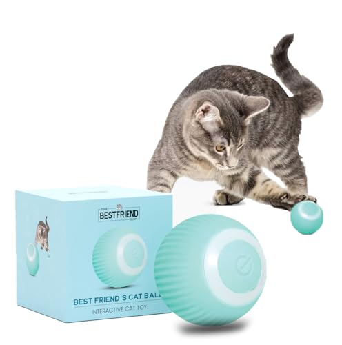 Yourbestfriendshop® Interaktives Katzenspielzeug | Katzenspielzeug zur Selbstbeschäftigung | Katzenspielzeug Elektrisch | Katzen Spielzeug | Spielzeug Katze | Kitten Zubehör | Garantierter Spaß (Blau) von YOUR BESTFRIEND SHOP