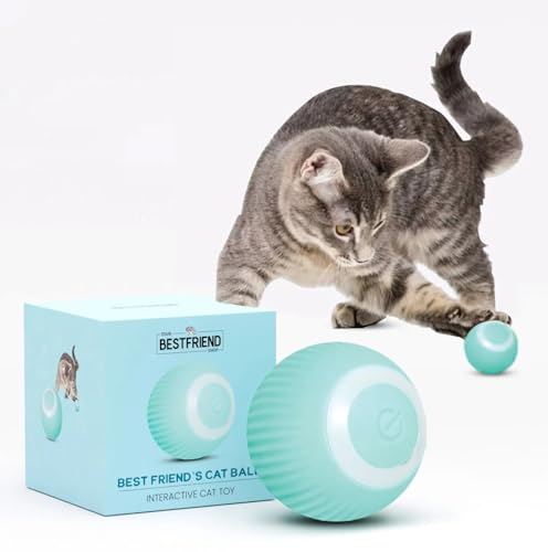 Yourbestfriendshop® Interaktives Katzenspielzeug | Katzenspielzeug zur Selbstbeschäftigung | Katzenspielzeug Elektrisch | Katzen Spielzeug | Spielzeug Katze | Kitten Zubehör | Garantierter Spaß (Blau) von YOUR BESTFRIEND SHOP