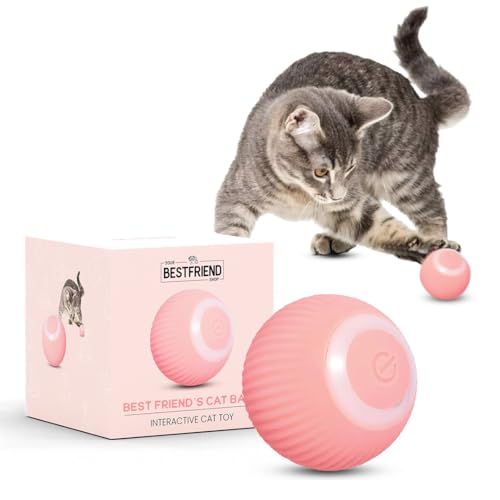 Yourbestfriendshop® Interaktives Katzenspielzeug | Katzenspielzeug zur Selbstbeschäftigung | Katzenspielzeug Elektrisch | Katzen Spielzeug | Spielzeug Katze | Kitten Zubehör | Garantierter Spaß (Rosa) von YOUR BESTFRIEND SHOP