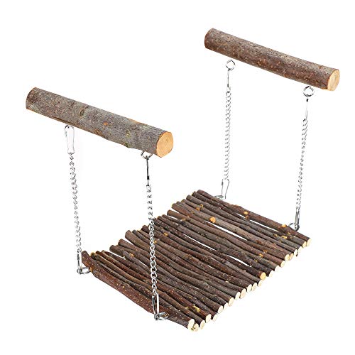 Pet, Wood Hanging Swing für Cage Small Pet Chew Toys Kaninchen Hamster Chinchilla Meerschweinchen Frettchen von YOUTHINK