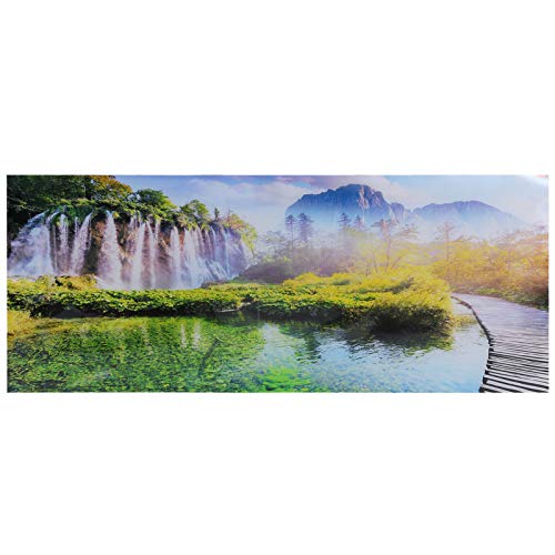 YOUTHINK Aquarium dekorative Bilder Hintergrund Poster Dekoration PVC wasserdicht Aufkleber Selbstklebende Regenwald Wasserfall von YOUTHINK