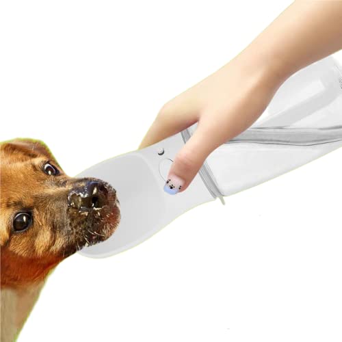 Tragbare Hunde Wasserflasche Wasserflasche, 550 Ml, Tragbarer, Auslaufsicherer Wasserspender F¨¹r Welpen, Haustiere, Wasserflasche, Outdoor, Tragbare Hunde von YOUTHINK