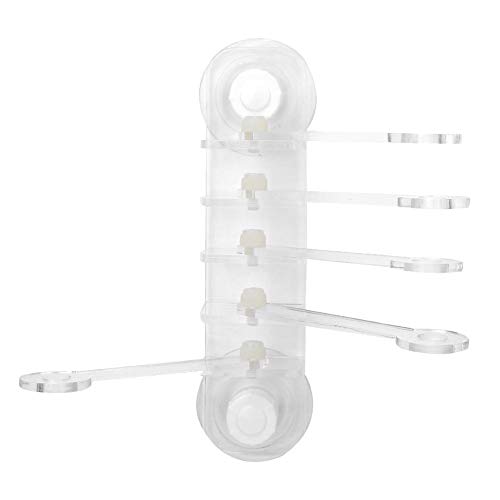 YOUTHINK Korallen Rack Basis, 5 Loch Frag Rack Basis Acryl Transparent Aquarium Fünf Klauen Lebensbaumform Koralle SPS Korallenhalterung Stönder Ornament Zubehör für Aquarien von YOUTHINK