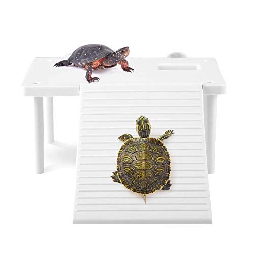 YOUTHINK Reptilien, Schildkröte, Plattform, schwimmend, mit Kletterleiter, Terrarium, Aquarium, Ornament, Turtle Pier Floating Reptilien, Basking Plattform für Lizard Turtle Spider von YOUTHINK