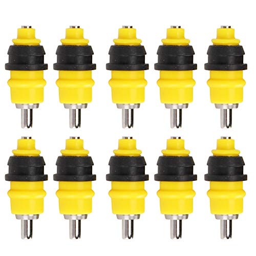 YOUTHINK Trinkbrunnen 10Pcs Stahlkugel Automatische Kugelhahn Typ Geflügel Dinkers Hühnerwasser Trinker Feeder von YOUTHINK