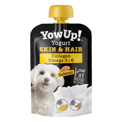 YOW UP Beutel für Joghurt für Hunde, Haut und Haar, Display 10 x 115 g von YOWUP