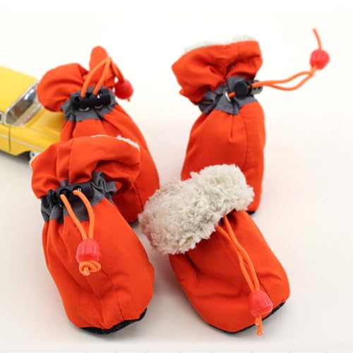 Hunde-Schneestiefel, Pfotenschutz, Hundeschuhe Für Den Winter, Hundeschuhe Für Kleine Und Mittelgroße Hunde, Mit Rutschfester Sohle Und Plüsch,E,3XL von YPDOPORA