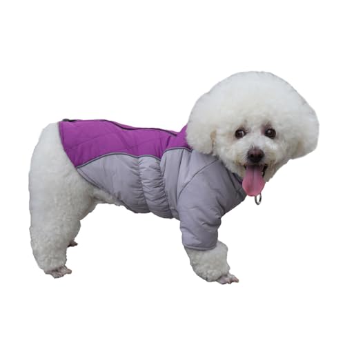 Hunde-Wintermantel, Wasserdicht, Warme Fleece-Futterjacke Für Kleine Hunde, Winterjacke, Weste, Warme Mäntel, Reflektierende Winddichte Bekleidung Mit D-Ring, Hundekleidung Für Kaltes Wetter,C,3XL von YPDOPORA