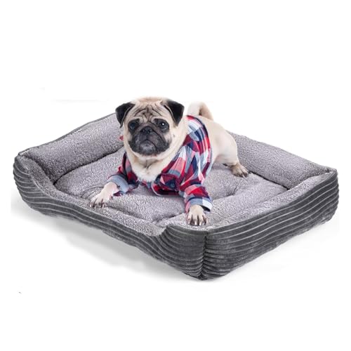 Orthopädisches Hundebett Für Mittelgroße Und Kleine Hunde, Rechteckiges, Waschbares Hundebett, Bequemes Und Atmungsaktives Haustiersofa, Orthopädisches Hundebett Mit Rutschfester Unterseite,B,XL von YPDOPORA