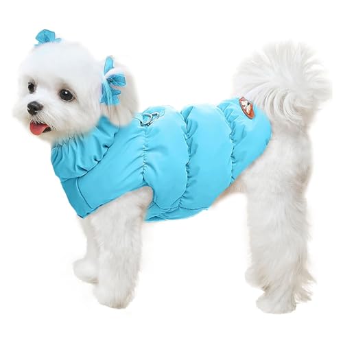 Warme Winter-Hundejacke Für Kleine Und Mittelgroße Hunde, Katzen, Mäntel Für Kaltes Wetter Mit Geschirr, Gepolsterte Hunde-Fleeceweste, wasserdichte, Winddichte Hunde-Schneejacke,C,XS von YPDOPORA